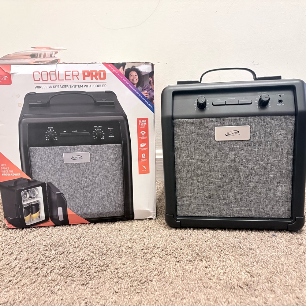 Portable Wireless Speaker - Black and Gray never used
